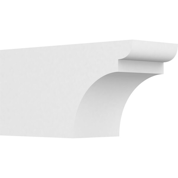 Ekena Millwork Standard Yorktown Architectural Grade PVC Rafter Tail, 6"W X 8"H X 16"L RFTP06X08X16YOR - main